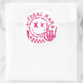 aangepaste ronde Sticker (Tas)