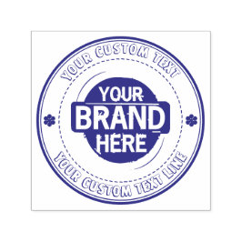 Aangepaste ronde tekst met Logo Zelfinktende Stempel