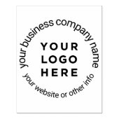 Aangepaste Ronde zakelijke Logo Modern Rubberstempel (Afrduk)