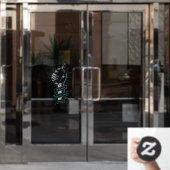 Aangepaste rook- en vape winkel Klein bedrijf Raamsticker (Kantoordeur)