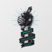 Aangepaste rook- en vape winkel Klein bedrijf Raamsticker (Vel)