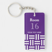 Aangepaste room hotel/lodge sleutelhanger (Voorkant)