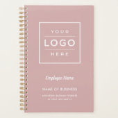 Aangepaste Roos Bedrijfs Logo en naam werknemer Planner (Voorkant)
