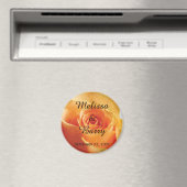 Aangepaste Roos voor peach Magneet (Insitu (Vaatwasser))