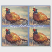 Aangepaste Rooster Fheasant Cadeaupapier (Vlak)