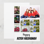 Aangepaste Rosh Hashanah 8 foto collage Kaart (Voorkant / Achterkant)