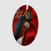 Aangepaste rotfoto's voor- en achterzijde ornament (voorkant)