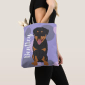 Aangepaste rottweiler draagtas (Dichtbij)