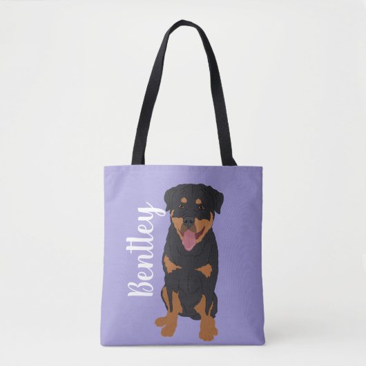 Aangepaste rottweiler draagtas (Voorkant)