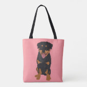 Aangepaste rottweiler draagtas (Achterkant)