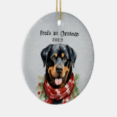 Aangepaste rottweiler keramisch ornament (Rechts)