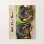 Aangepaste Rottweiler Puppy Dog Legpuzzel (Verticaal)