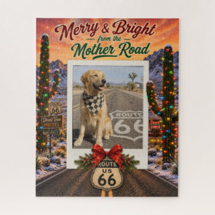 Aangepaste Route 66 Vakantie Gezinsherinneringen Legpuzzel
