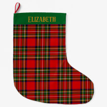 Aangepaste Royal Stewart Clan Tartan Plaid Naam