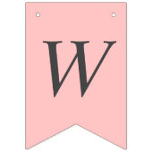 Aangepaste roze aanzoek thuis zal je met me trouwe vlaggetjes (Tweede vlag)