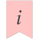 Aangepaste roze aanzoek thuis zal je met me trouwe vlaggetjes (Derde vlag)