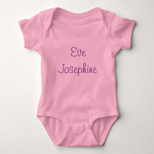 Aangepaste roze Baby Romper