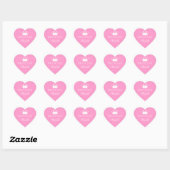 Aangepaste roze baby shower stickers (Vel)
