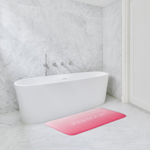 Aangepaste roze badmat