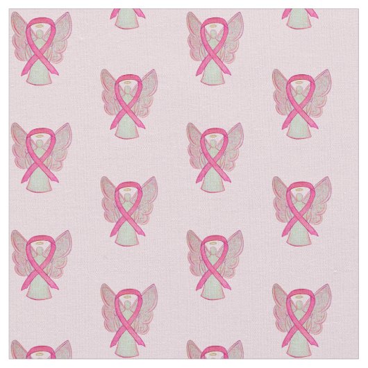 Aangepaste roze bewustmakingsribbon-borstkankerver stof (Close Up)