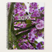 Aangepaste Roze Bloeiende Boom Kroon Foto - Planner (Voorkant)