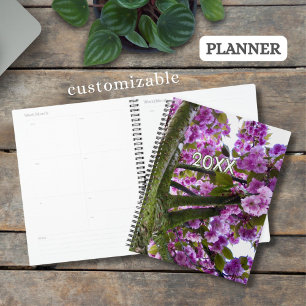 Aangepaste Roze Bloeiende Boom Kroon Foto - Planner