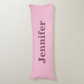 Aangepaste roze bloesem comfort kleur lichaamskussen (Voorkant Verticaal)