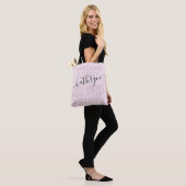 Aangepaste roze bruidsnaam draagtas (Op model)