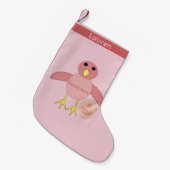 Aangepaste roze bruidsschat kleine kerstsok (Voorkant (Hangend))