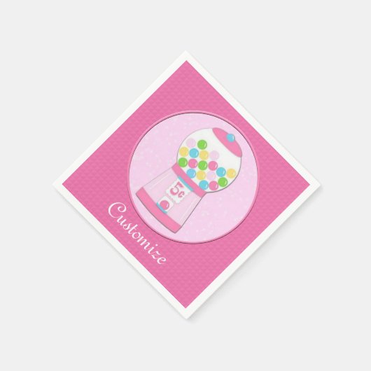 Aangepaste roze bruine machine servetten (Hoek)