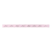 Aangepaste Roze cut en naai handtekening naam sati Lint (Voorkant)
