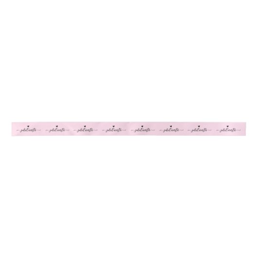 Aangepaste Roze cut en naai handtekening naam sati Lint (Voorkant)