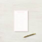 Aangepaste  Roze Dot Grid Wedding Plan Planner Post-it® Notes (Op bureau)