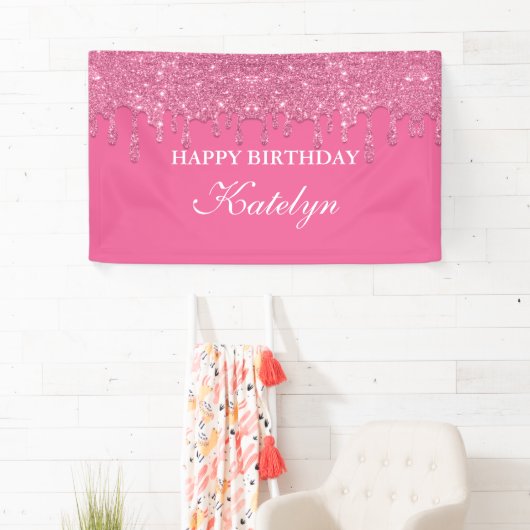Aangepaste roze driftobanner spandoek (Insitu)