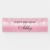 Aangepaste roze driftobanner spandoek (Horizontaal)