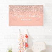 Aangepaste roze driftobanner spandoek (Insitu)