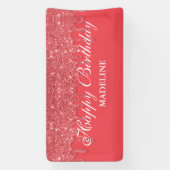 Aangepaste roze driftobanner spandoek (Verticaal)