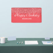 Aangepaste roze driftobanner spandoek (Beurs)