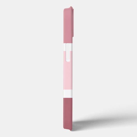 Aangepaste roze en witte strepen Case-Mate iPhone case (Achterkant / Rechts)