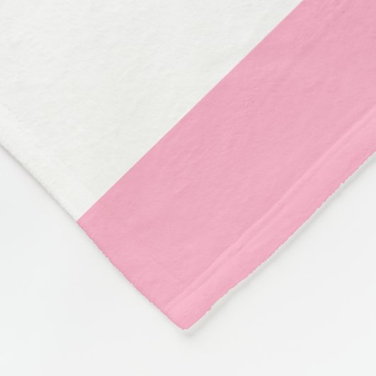 Aangepaste roze en witte stripper fleece deken (Hoek)