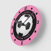 Aangepaste roze en zwarte-meisjesspeler R Ronde Klok (Hoek)