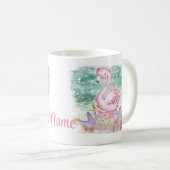 Aangepaste roze Flamingo Design Coffee Mok Cup (Voorkant rechts)