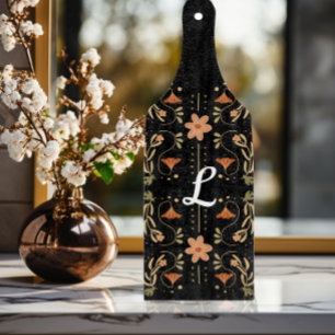 Aangepaste roze Floral Folk Art charcuterie Snijplank