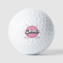 Aangepaste Roze Gepersonaliseerde Golf Clubs Monog Golfballen
