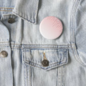 Aangepaste roze glitterknop ronde button 5,7 cm (In situ)