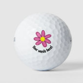Aangepaste roze golf balls golfballen (Voorkant)