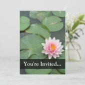 Aangepaste roze/groene Lily Pad Kaart (Staand voorkant)