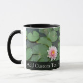 Aangepaste roze/groene Lily Pad Mok (Links)