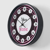 Aangepaste roze hypnose wandklok (Hoek)