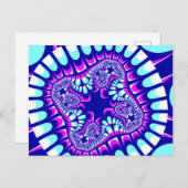 Aangepaste roze ijsventilatoren Briefkaarten (Voorkant / Achterkant)